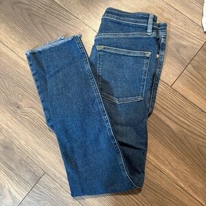 We The Free Dark Blue Ankle Jeans